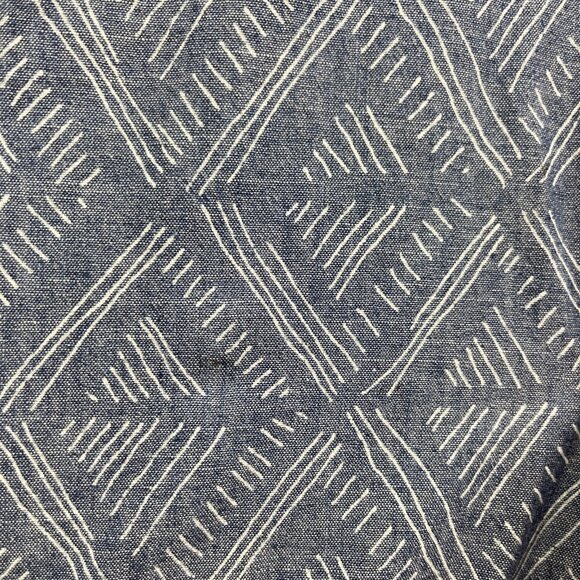 Quicksilver Modern Fit Men's L Light Blue Doodle Button Up Short Sleeve Shirt - Picture 7 of 16